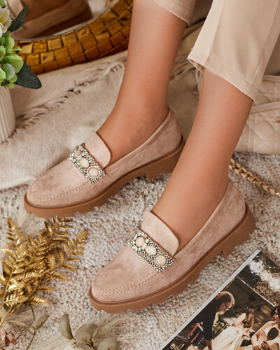 Royalfashion Дамски мокасини с цветни циркони Nel