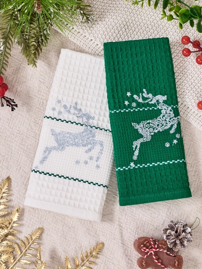 Royalfashion Коледен комплект кърпи Happy New Year