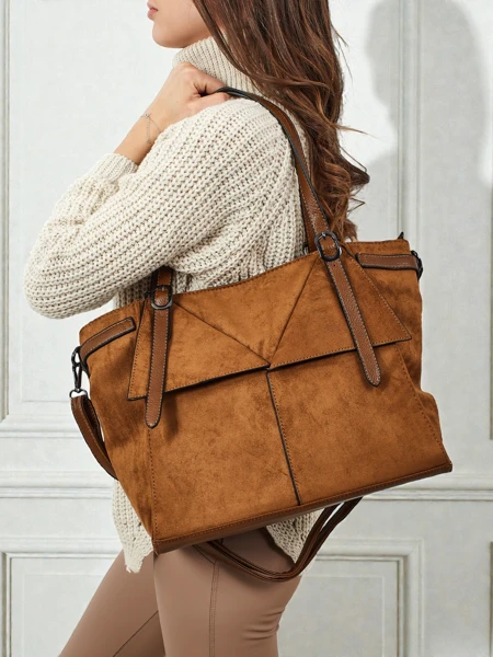 Дамска чанта shopper еко велур Daville