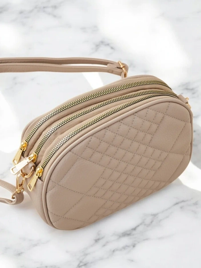 Royalfashion Овална малка дамска чанта, изработена от еко-кожа