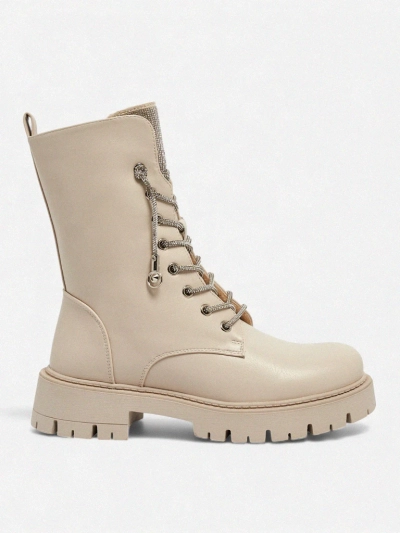 Дамски еко кожени боти с връзки Farly