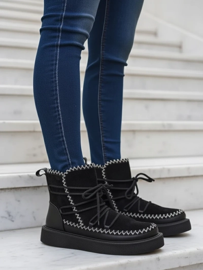 Royalfashion дамски обувки за сняг с връзки Siozi