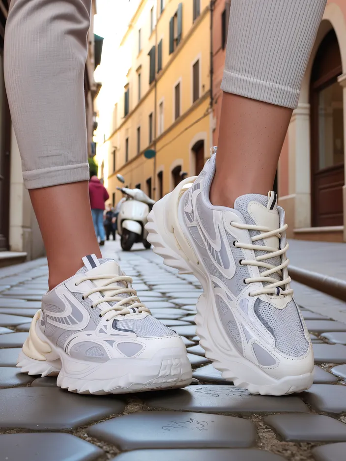 Royalfashion дамски лакови кецове Leysi