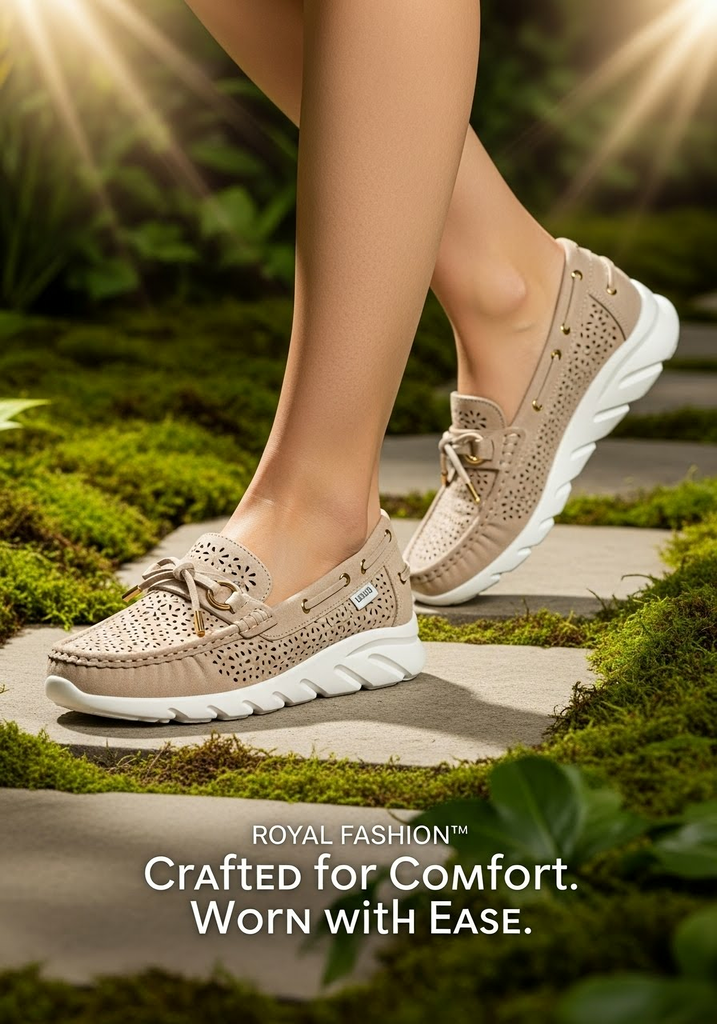Royalfashion Дамски перфорирани мокасини Elissas