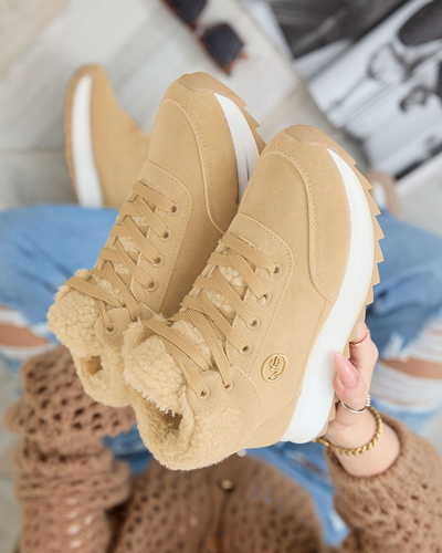 Royalfashion Дамски изолирани спортни обувки в светлокафяво Cerrto