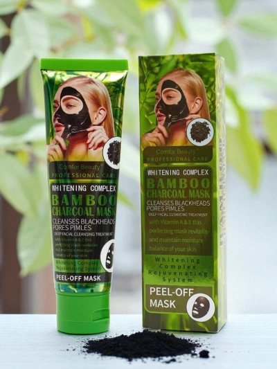 Маска с активен въглен Aureliana – Почистваща маска за отлепване с бамбуков въглен