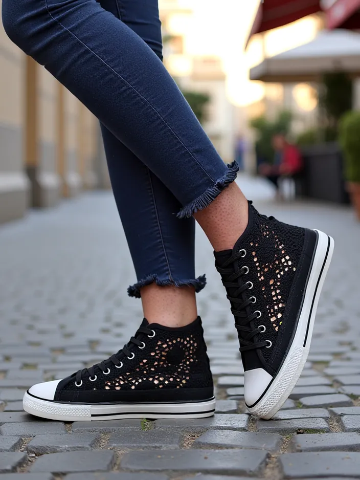 Royalfashion Женски перфориранки маратонки Limme