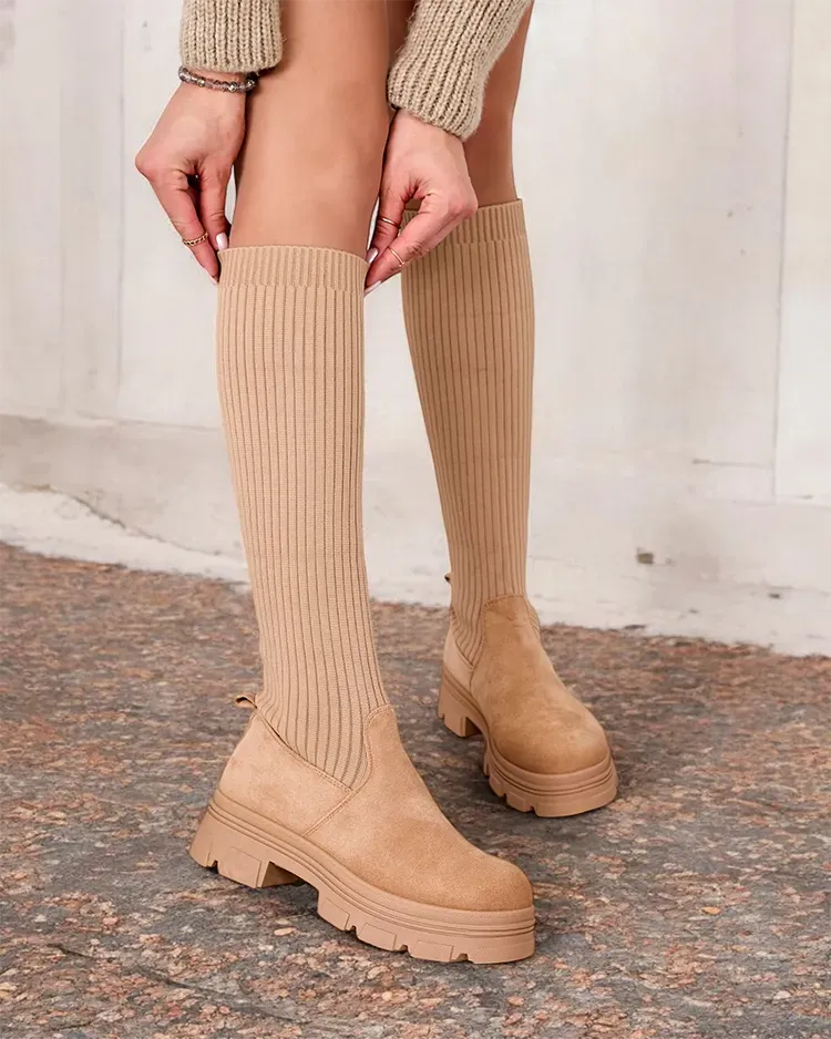 Royalfashion Дамски ботуши Anobbi с приплъзване