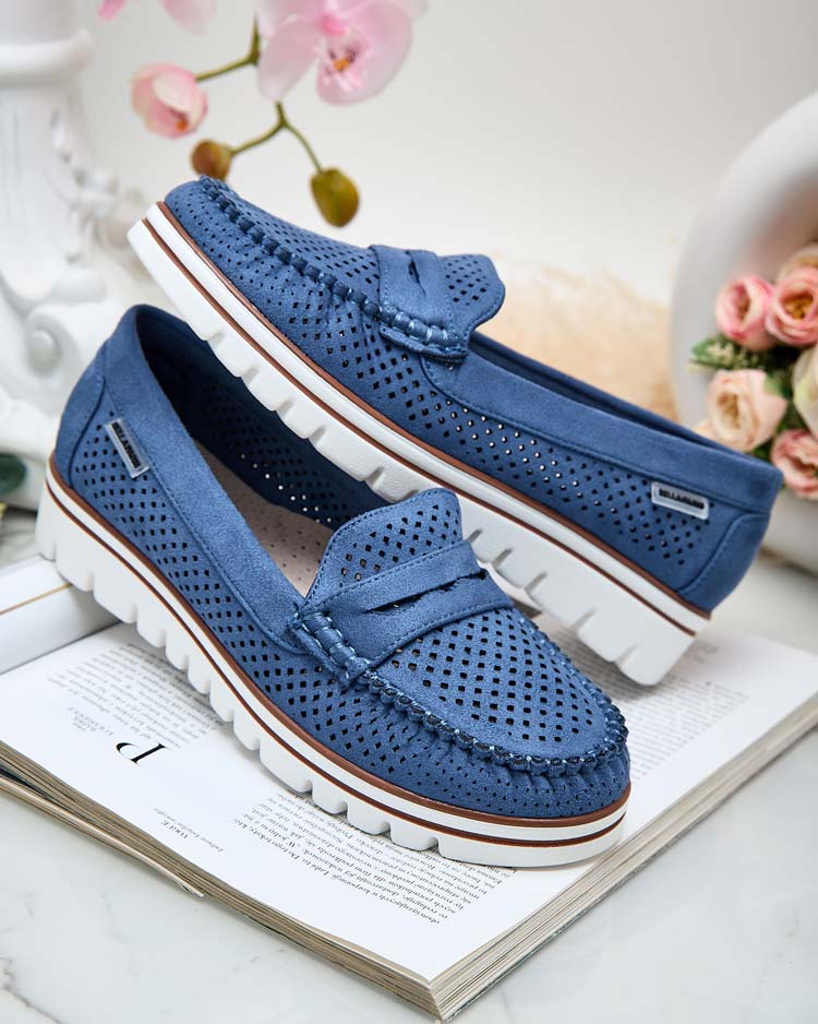 Royalfashion Ажурни дамски мокасини Leteller