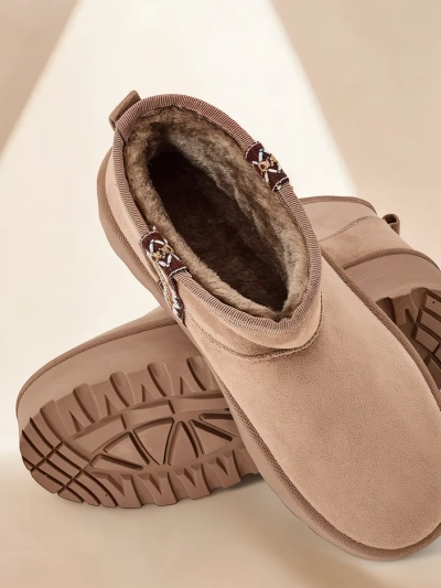 Royalfashion Къси ботуши за жени със стил снягови ботуши Халузи