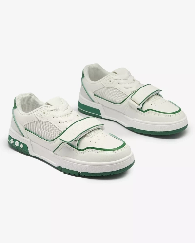 Дамски спортни маратонки в бяло и зелено Xirrat- Footwear