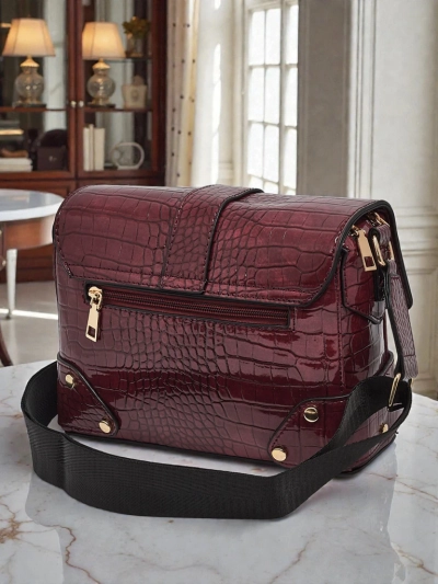 Дамска чанта Cassandra Бордо Екологична Кожена