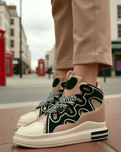 Royalfashion Високи женски спортни обувки с скрит ток Облаffi