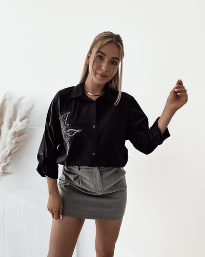 Royalfashion Дамска риза с кръпка