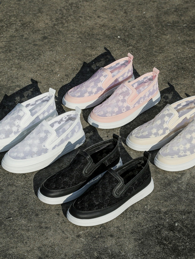 Роялфешън дамски мокасини от мрежа с цветя Emzos