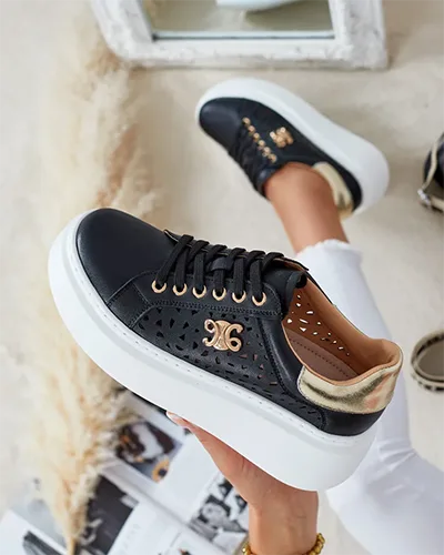 Royalfashion Дамски спортни ажурни кецове Jovixi