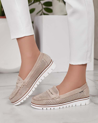 Royalfashion Ажурни дамски мокасини Leteller