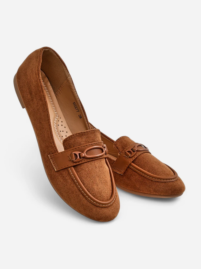 Royalfashion Женски суедови еко мокасини Замея