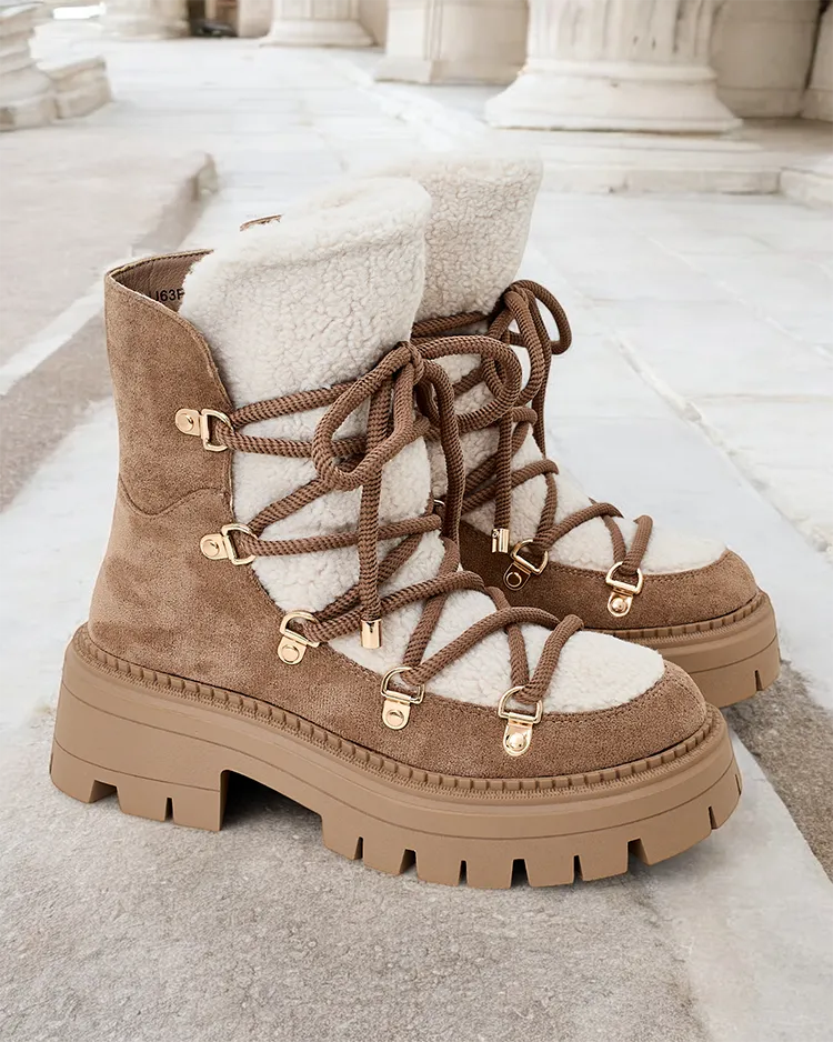 Royalfashion Lozin дамски ботуши за сняг с дантела