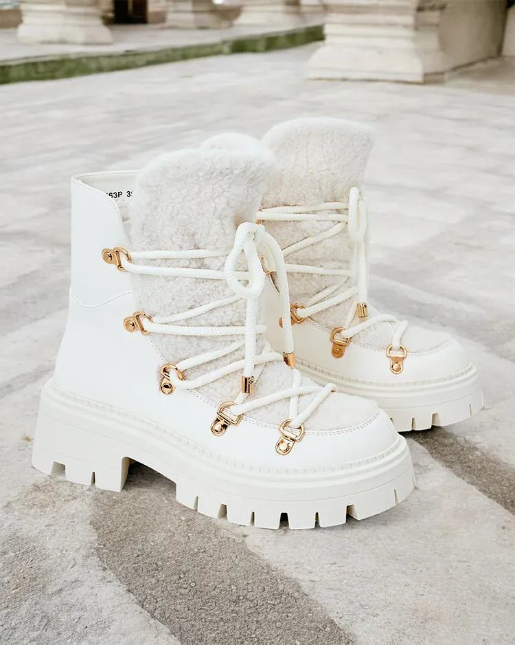 Royalfashion Lozin дамски ботуши за сняг с дантела