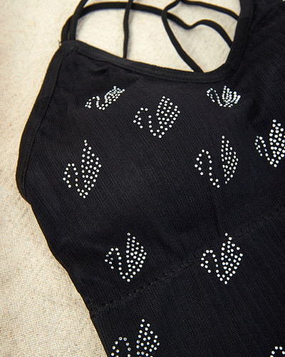 Royalfashion Дамски спортен сутиен с циркони