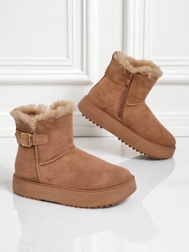 Royalfashion Къси дамски боти тип снегоходки Winter Crest