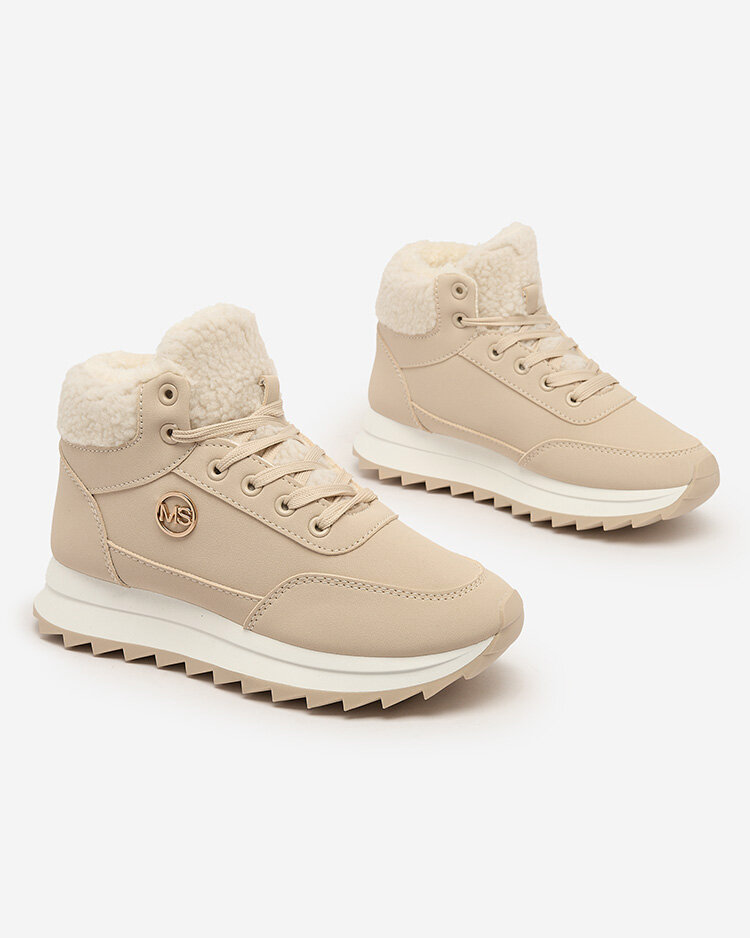 Royalfashion Дамски спортни обувки с изолация в бежово Cerrto