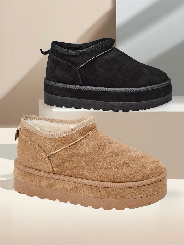 Роялфашън Къси снежни ботуши за жени а'ла Биовве