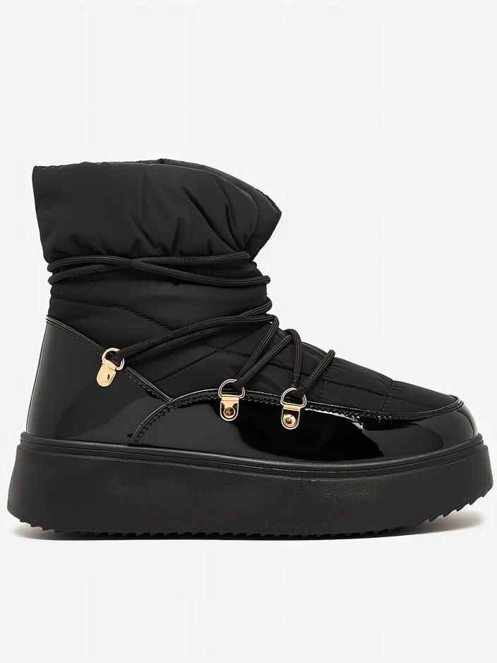 Royalfashion Дамски ботуши за сняг с приплъзване в черно Dabenda