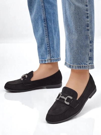 Royalfashion елегантни дамски лофери с декорация от цирконии Zante