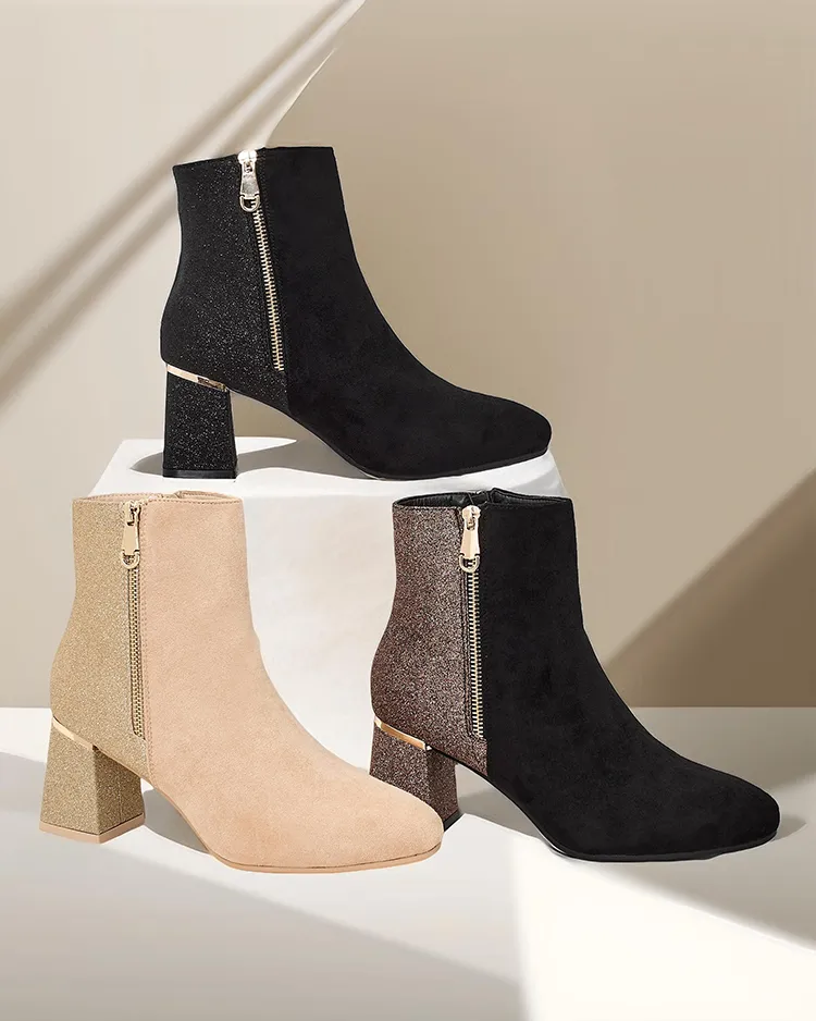 Дамски боти на ток Роялфешън на борати