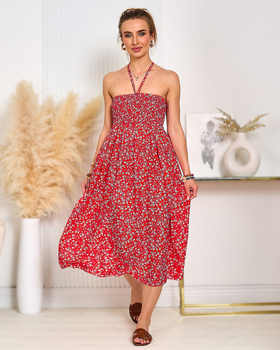 Royalfashion Дамска рокля с принт до коляното