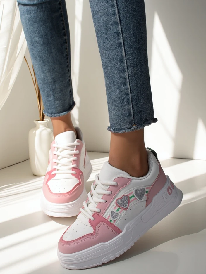 Royalfashion Женски маратонки с блясък Samoles