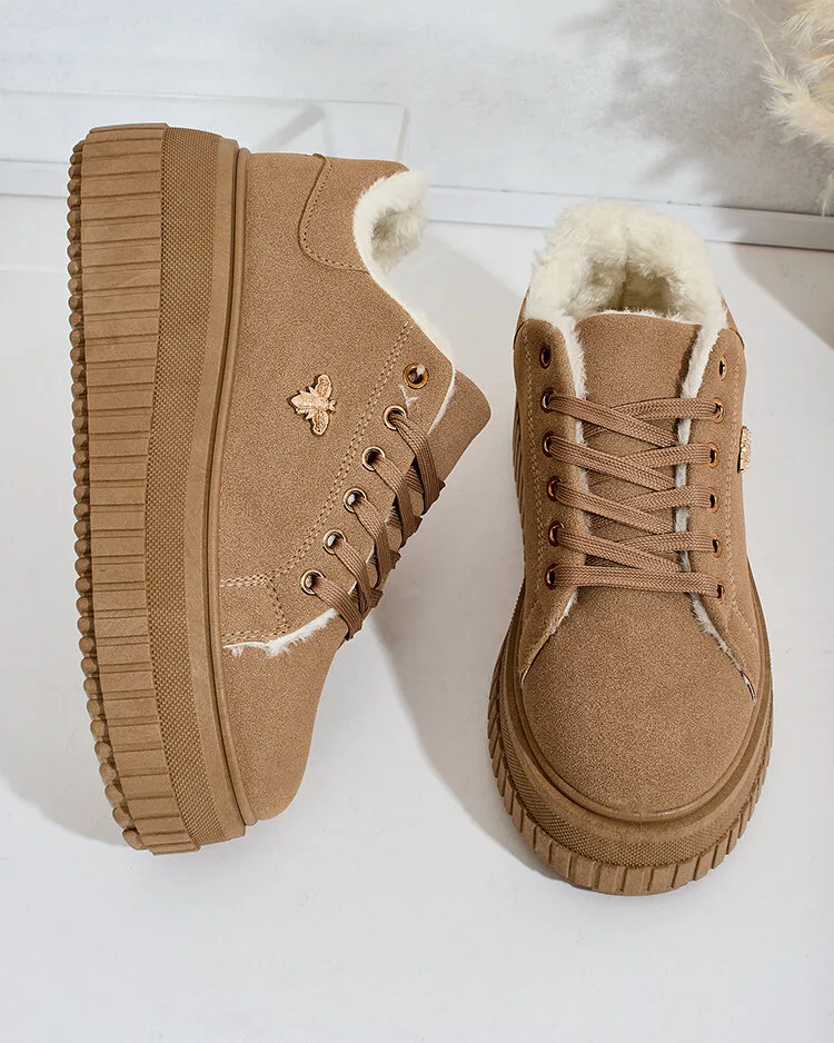 Royalfashion Затоплени дамски маратонки с кожа Noxu