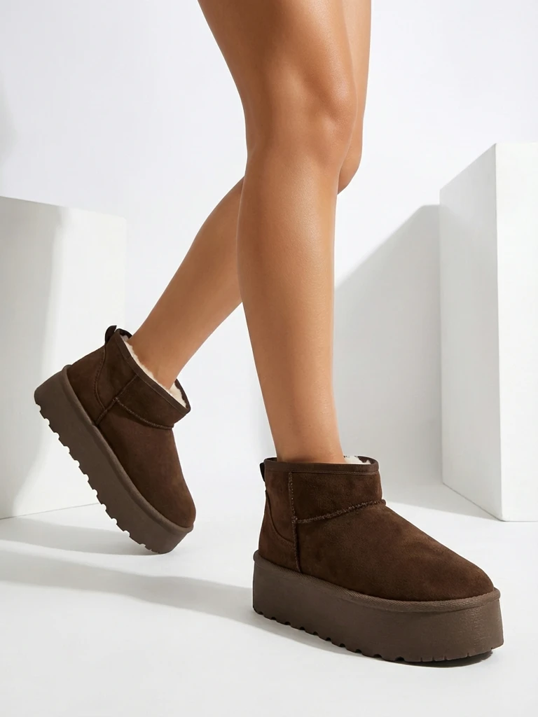 Royalfashion Дамски ботуши за сняг на платформа a'la Dagodo