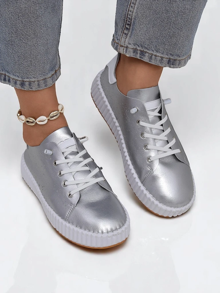 Royalfashion Дамски ажурни сникърси Luna Lace