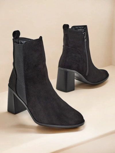 Дамски боти на глезена на Royalfashion с ток Enotto