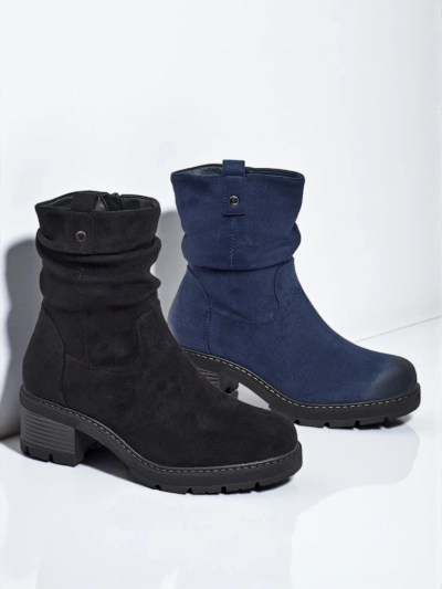 Дамски високи еко велурени боти Carmine