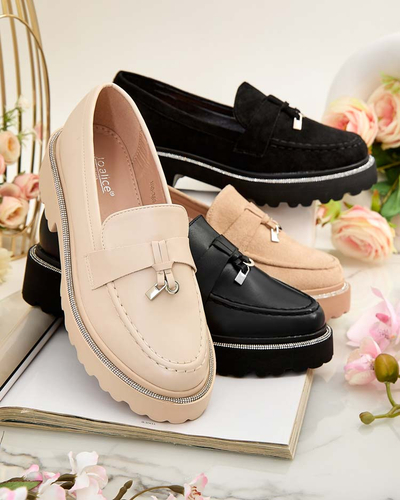 Royalfashion Дамски мокасини с циркони Ali