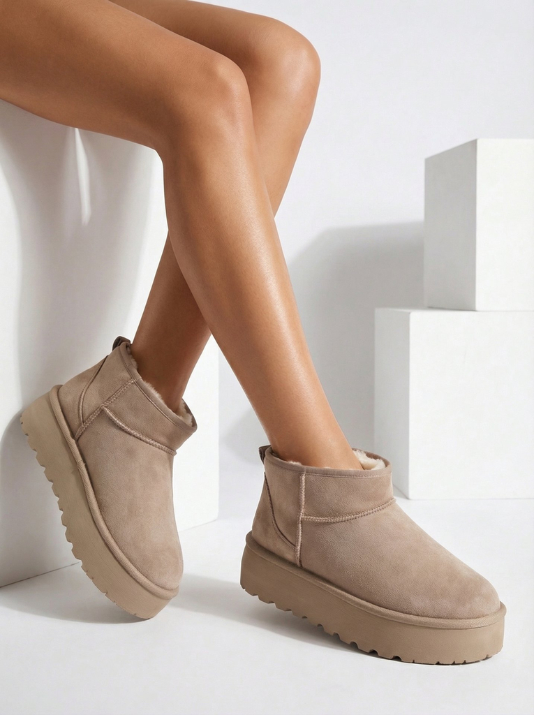 Royalfashion Дамски ботуши за сняг на платформа a'la Dagodo