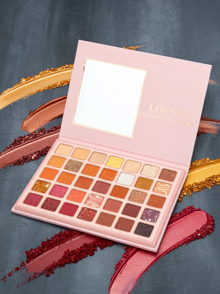 Палитра Girl Magic 35 сенки за очи с брокат и матови нюанси Златен шоколадов фъдж