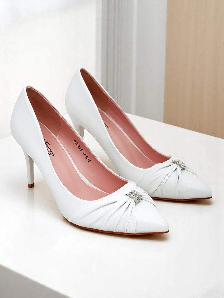 Royalfashion Дамски обувки на ток от еко кожа Venetia Nera