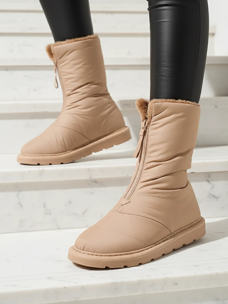 Дамски боти Elysium в светлокафяво за зимата