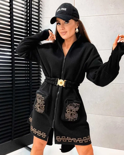 Дамска мини рокля тип блуза на Royalfashion