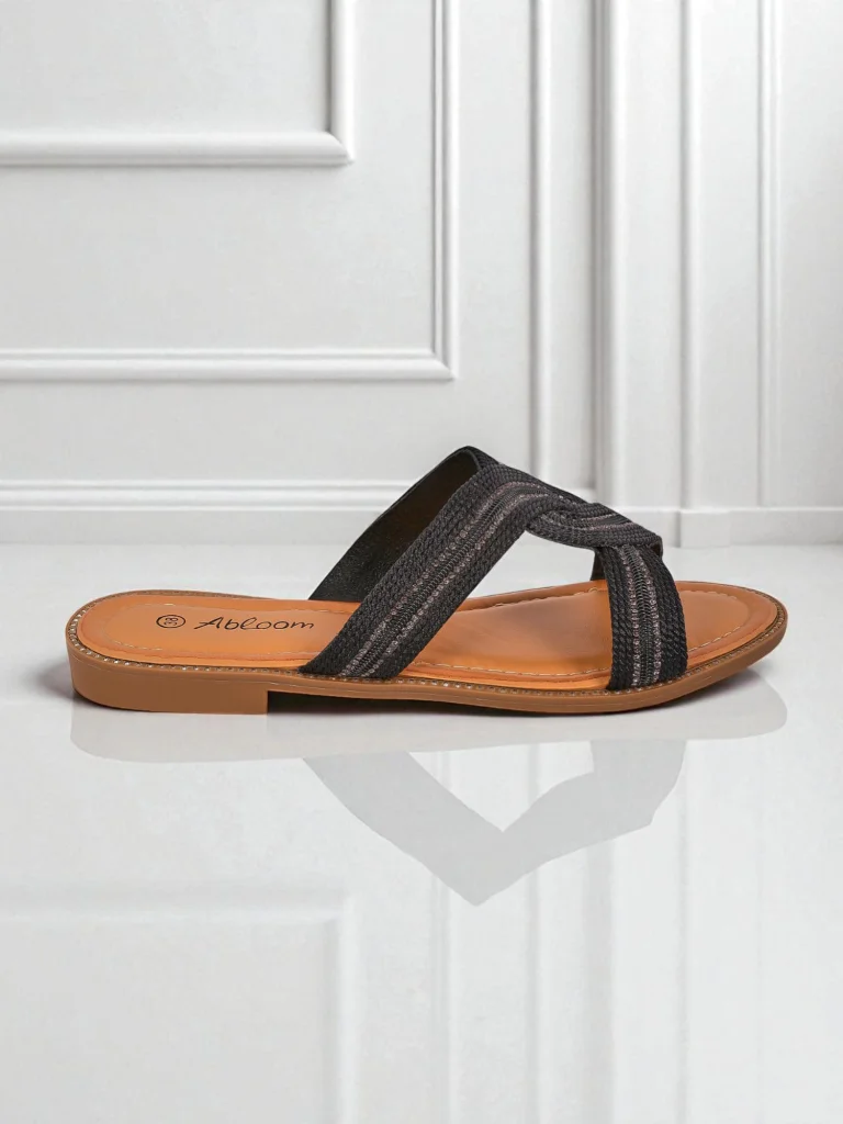 Royalfashion Дамски чехли плетени Woven Breeze