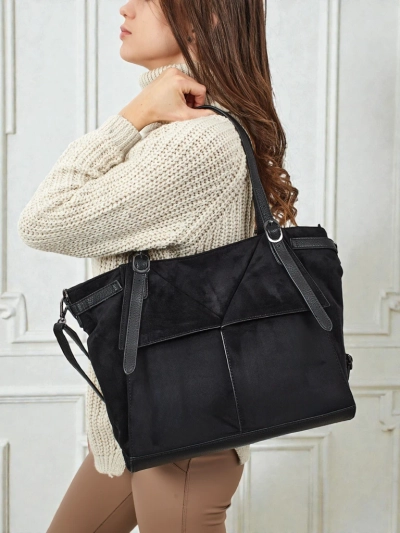 Дамска чанта shopper еко велур Daville