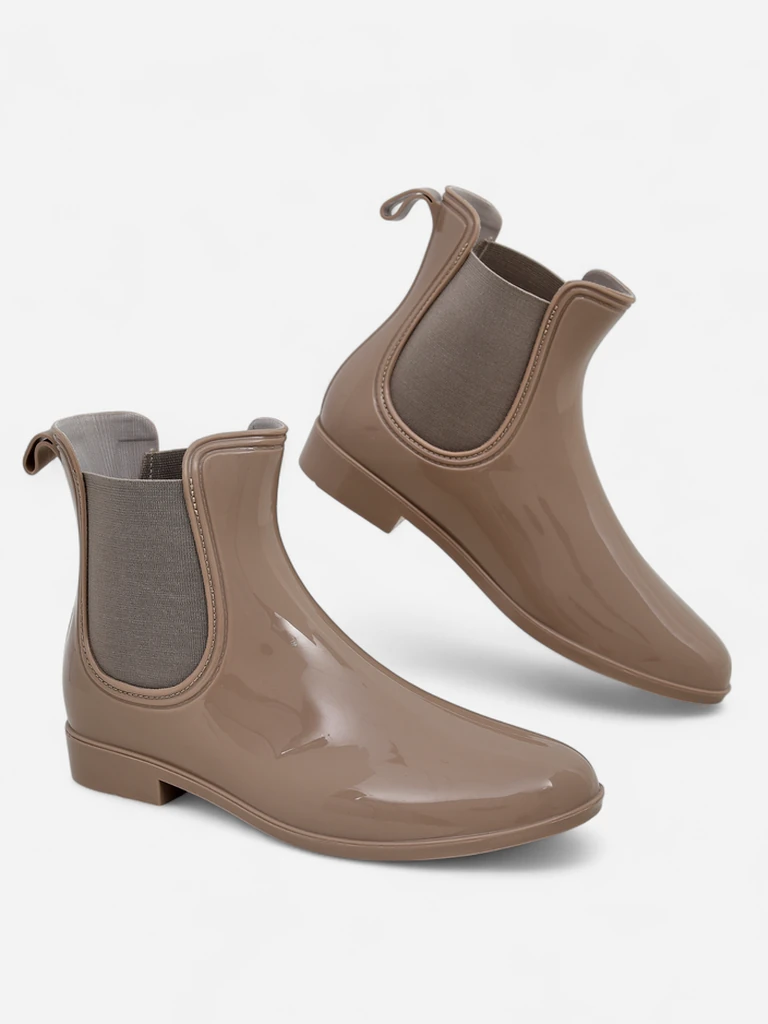 Роялфешън дамски лачени гумирани ботуши Серис