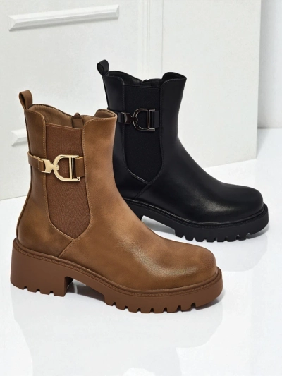 Високи дамски боти от еко кожа Ovella