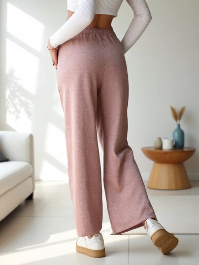 Royalfashion Женски широки спортни панталони с камъчета