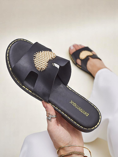 Royalfashion Жени чехли с форма на сърце Златно сърце